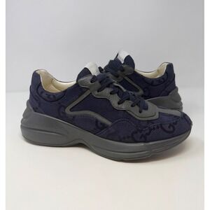 Gucci Rhyton Blue Maxi GG Supreme Sneaker Size 11 US 10 Gucci